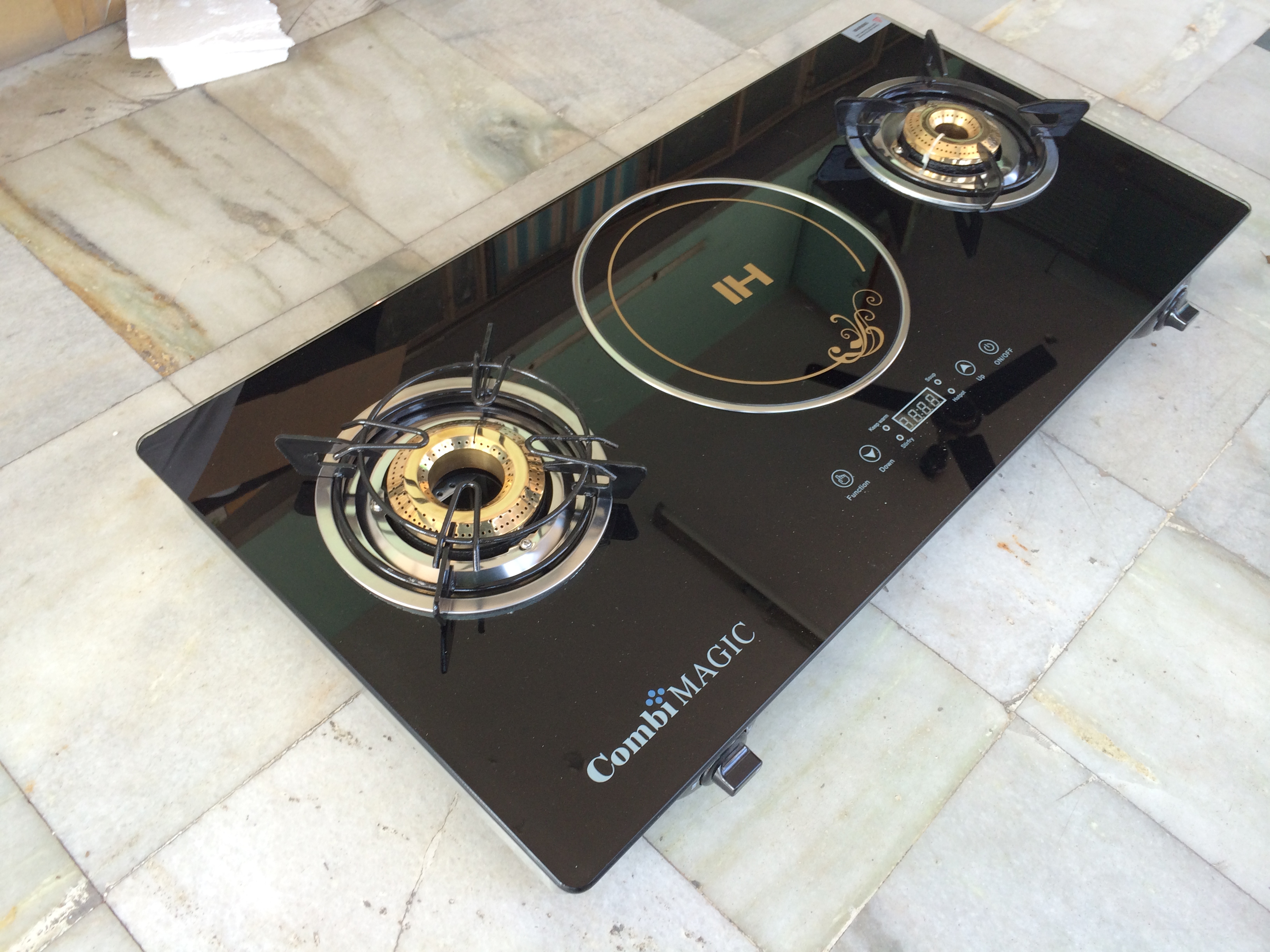 Hybrid Gas Stove 2 in 1 Gas stove with induction cooker