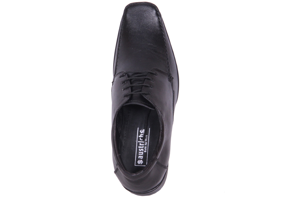 Buy Austrich Black Lather Formal Shoes Online @ ₹899 from ShopClues
