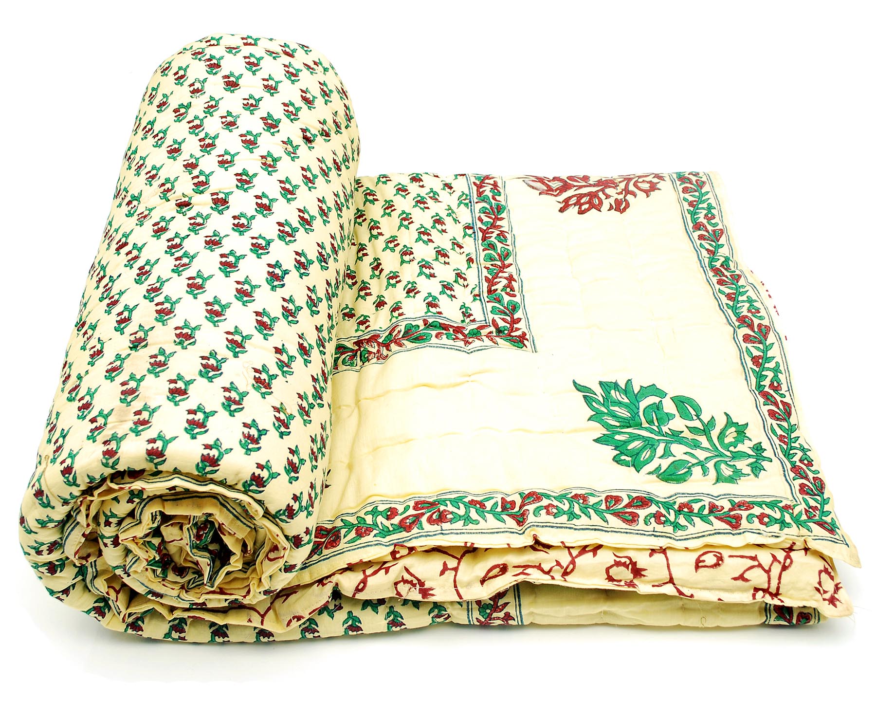 Buy Jaipuri Single Bed Pure Cotton Quilt Rajai RAZAI SRM 2024 Online
