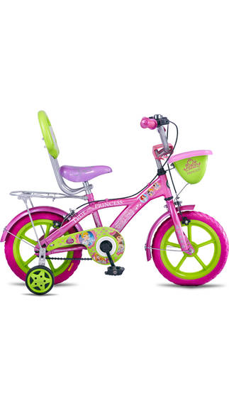 Hero Disney 14 Inch Pink Princess Cycle With Carrier