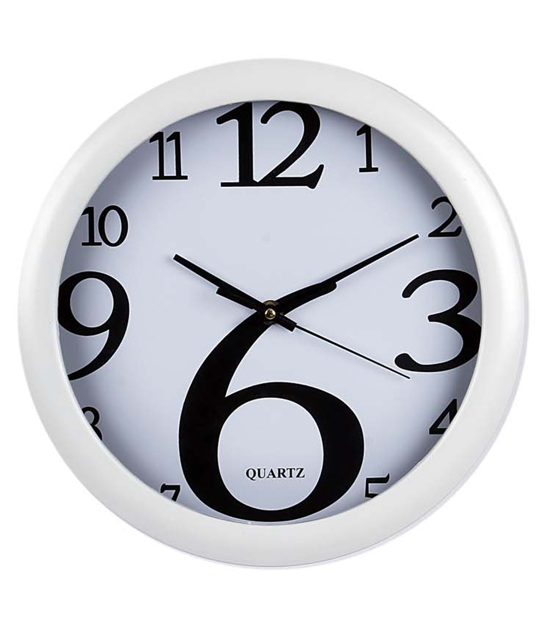 Buy Basement Bazaar Pleasant Plastic White Wall Clock Online @ ₹999 ...