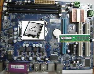 Buy intel chipset H55 compatible MotherBoard + intel i3 processor +4GB
