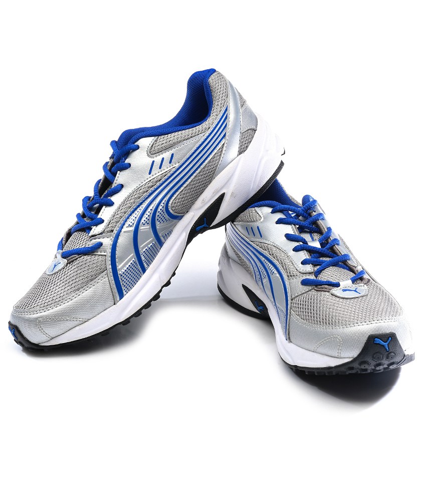 Buy Puma Mens Silver,Blue Lace-up Running Shoes Online @ ₹1999 from ...