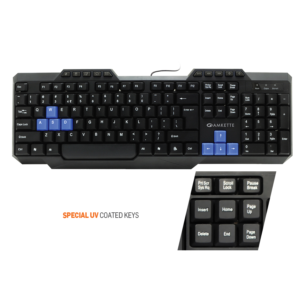 Buy Amkette Xcite NEO USB Keyboard(Black) Online @ ₹449 from ShopClues