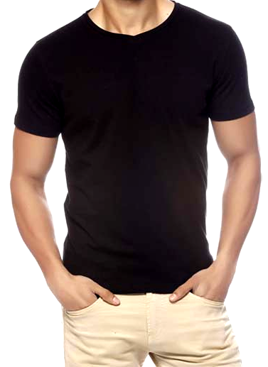 Buy Black Color Half hand T-Shirt With Attractive Packing Online @ ₹299 ...