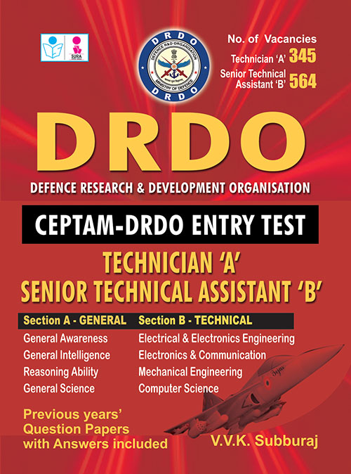 Buy DRDO CEPTAM ENTRY TEST Technician A Senior Technical Assistant B ...