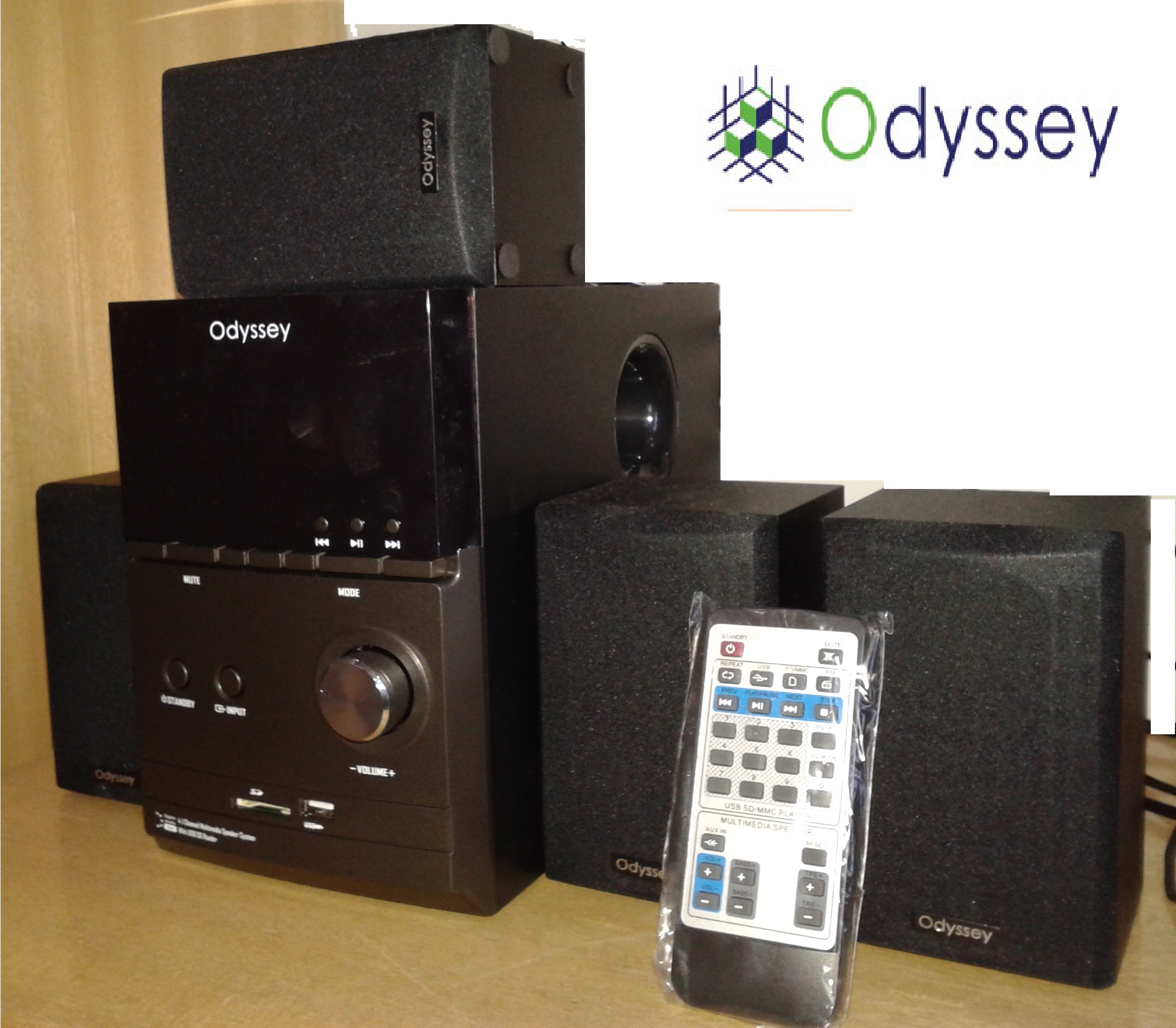 Odyssey Multimedia 4.1 Speaker System with Built-in FM In India ...