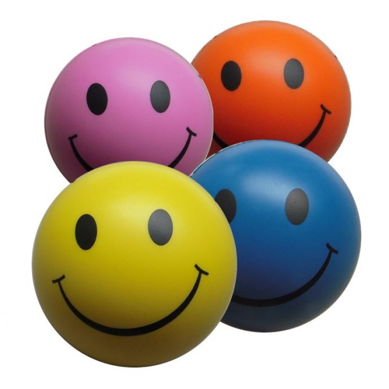 12 PCS SET OF SMILEY FACE SQUEEZE BALL, STRESS BUSTER, RETURN GIFT ...