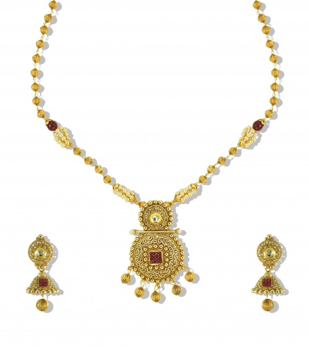 Buy Zaveri Pearls Classic Pearl Necklace Set Zpfk4960 Online ₹790