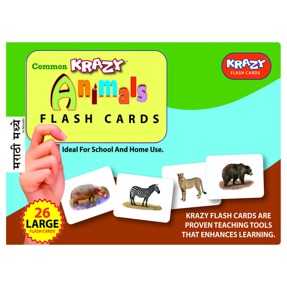 Buy Krazy Common Animals - Marathi Flash Cards Online @ ₹250 from ShopClues