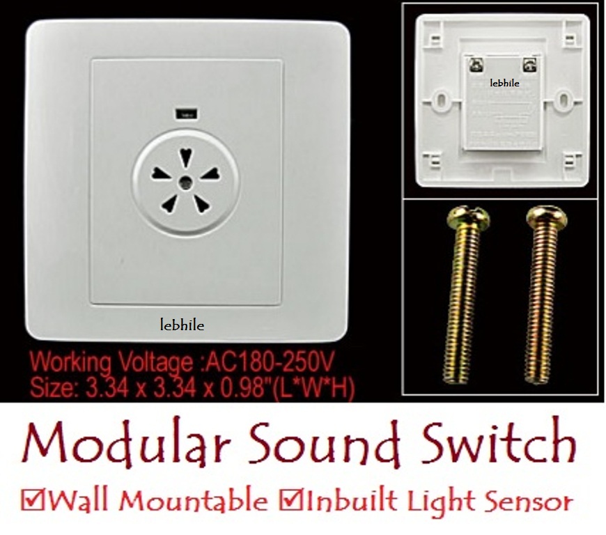 Buy E95 Modular Wall Mountable Sound Activated Switch for 220V AC with