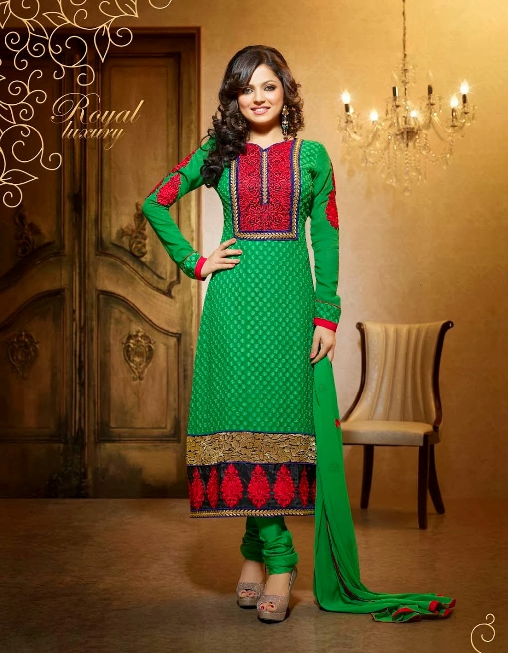 madhubala churidar design