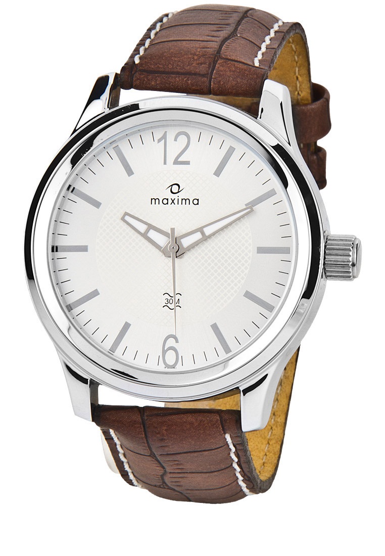 Buy Maxima Quartz White Round Men Watch 24058LMGI Online ₹1058 from