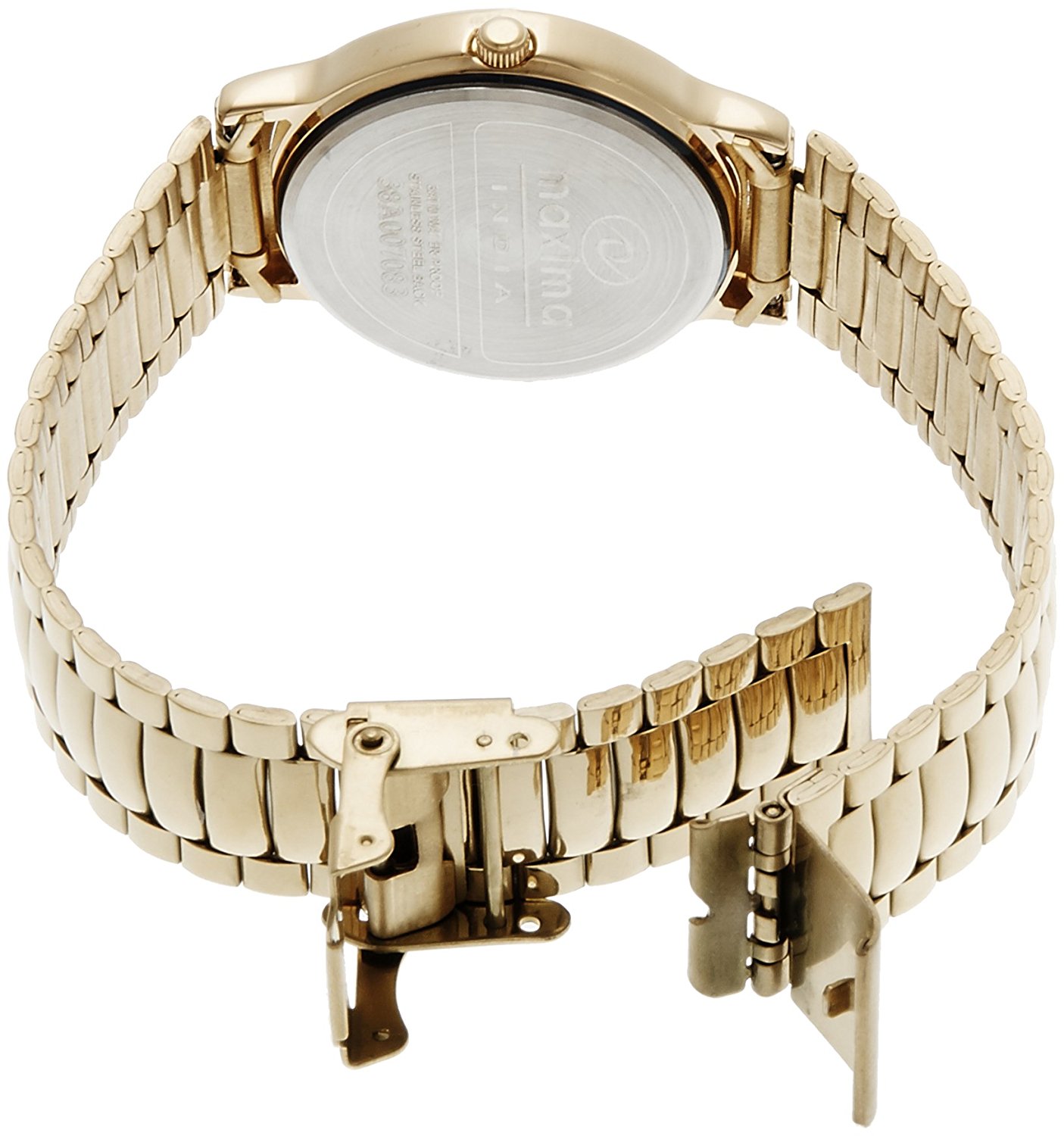 Buy Maxima Quartz Gold Round Men Watch 04602CMGY Online 795 from ShopClues
