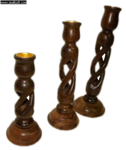Onlineshoppee Wooden Candle Stand