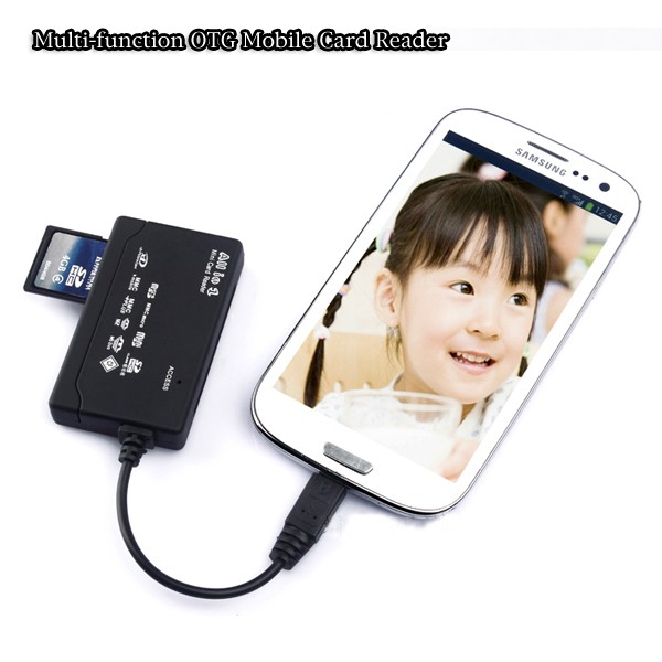 Multifunction OTG Mobile Card Reader for Samsung Galaxy OTG Supported
