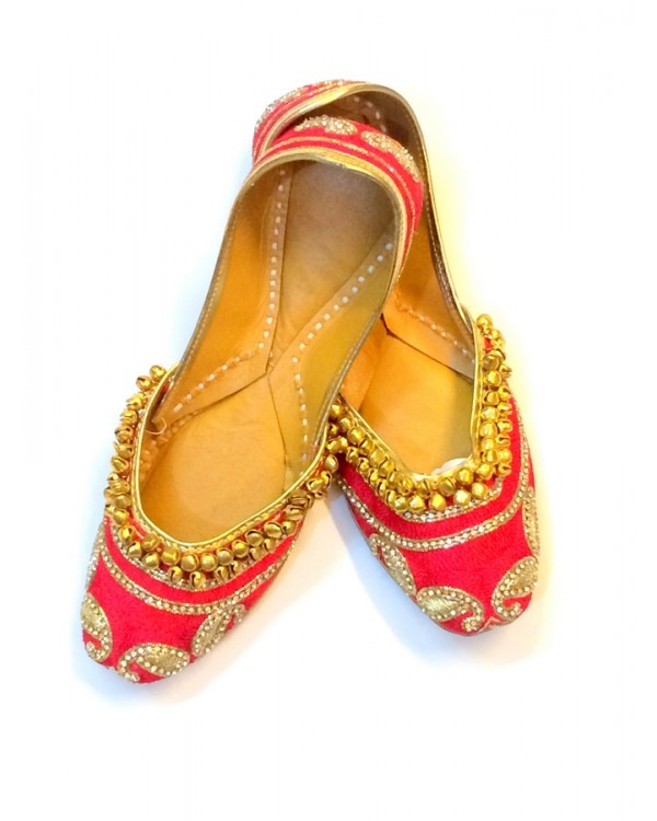Buy Womens Orange Fancy Punjabi Jutti Online @ ₹500 from ShopClues