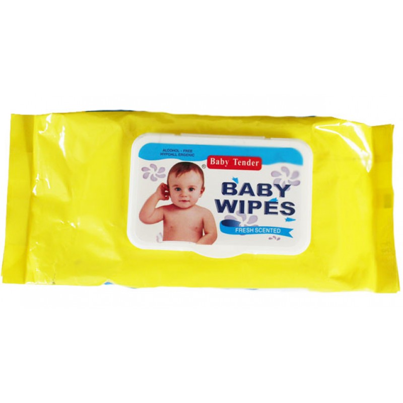 Buy Baby tender aloevera wet wipes 80 pcs and 1 pcs quick n dry sheet