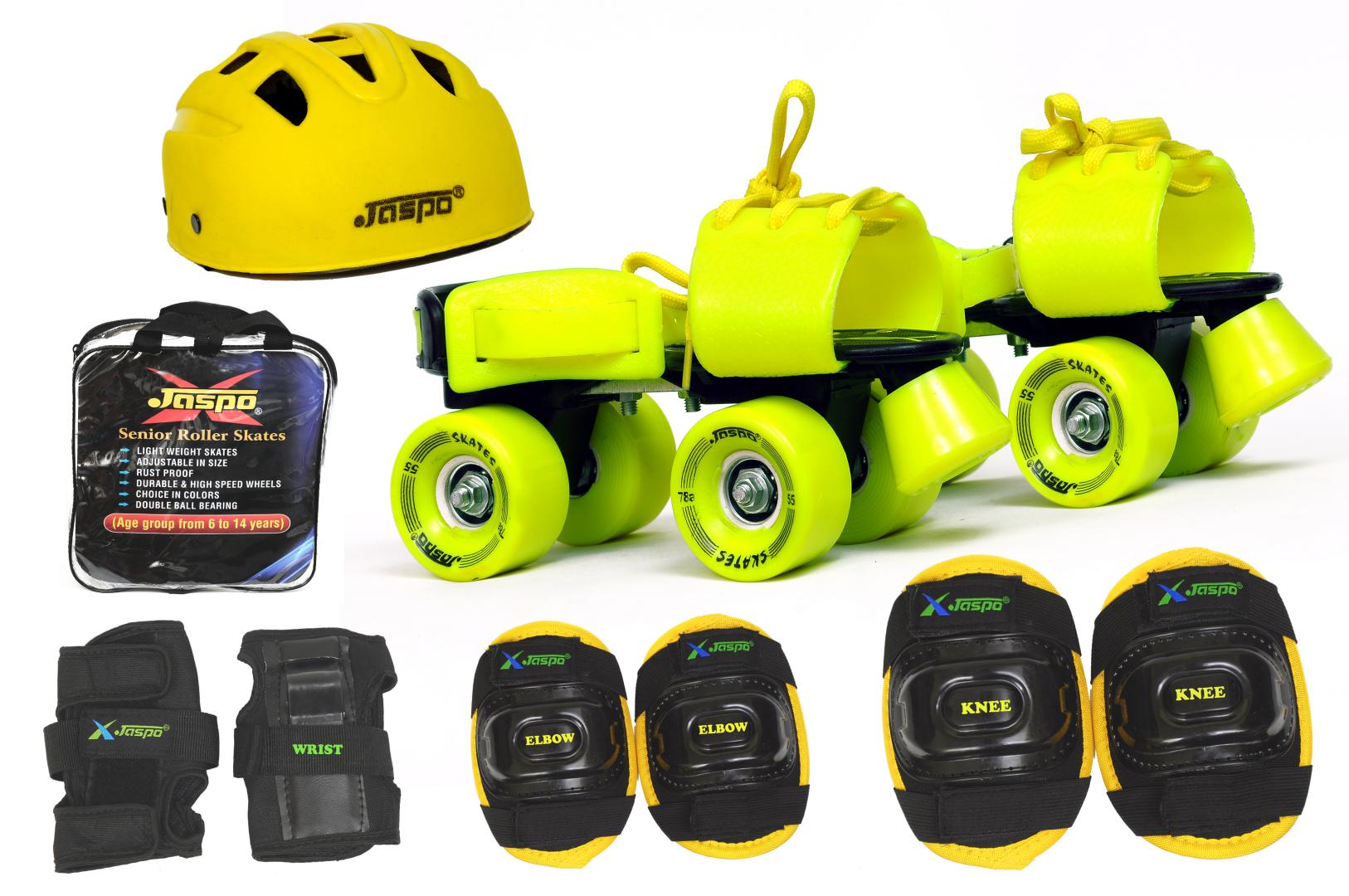 Buy Jaspo Power Pack Pro Senior Skates Combo (skates+helmet+knee+elbow