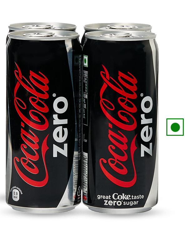 Buy Coca-Cola Zero, 300ml (Pack of 4) Online @ ₹108 from ShopClues