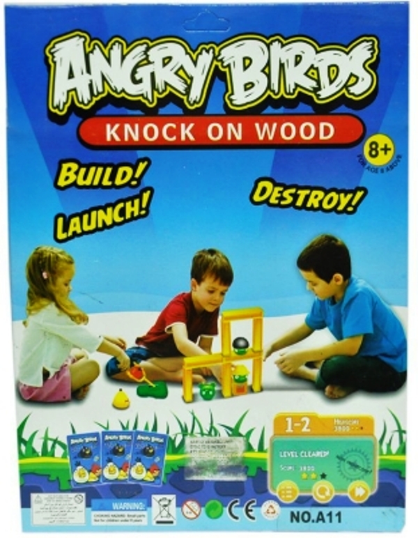 Buy Angry Bird Knock on wood Build, Launch and Destroy Board Game