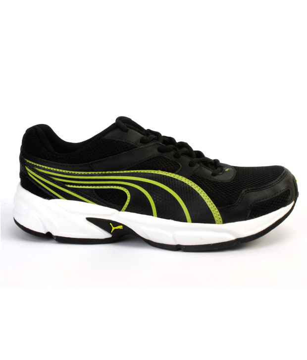 black and green puma