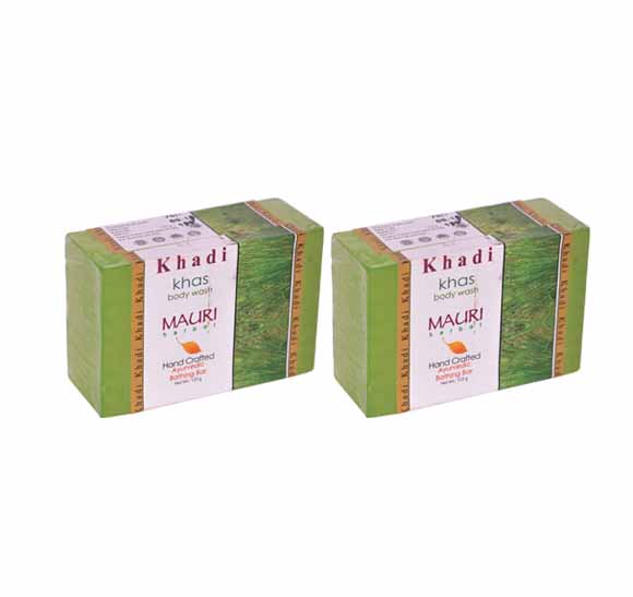 Khadi Mauri Khas Soap Pack of 2 Premium Handcrafted Herbal