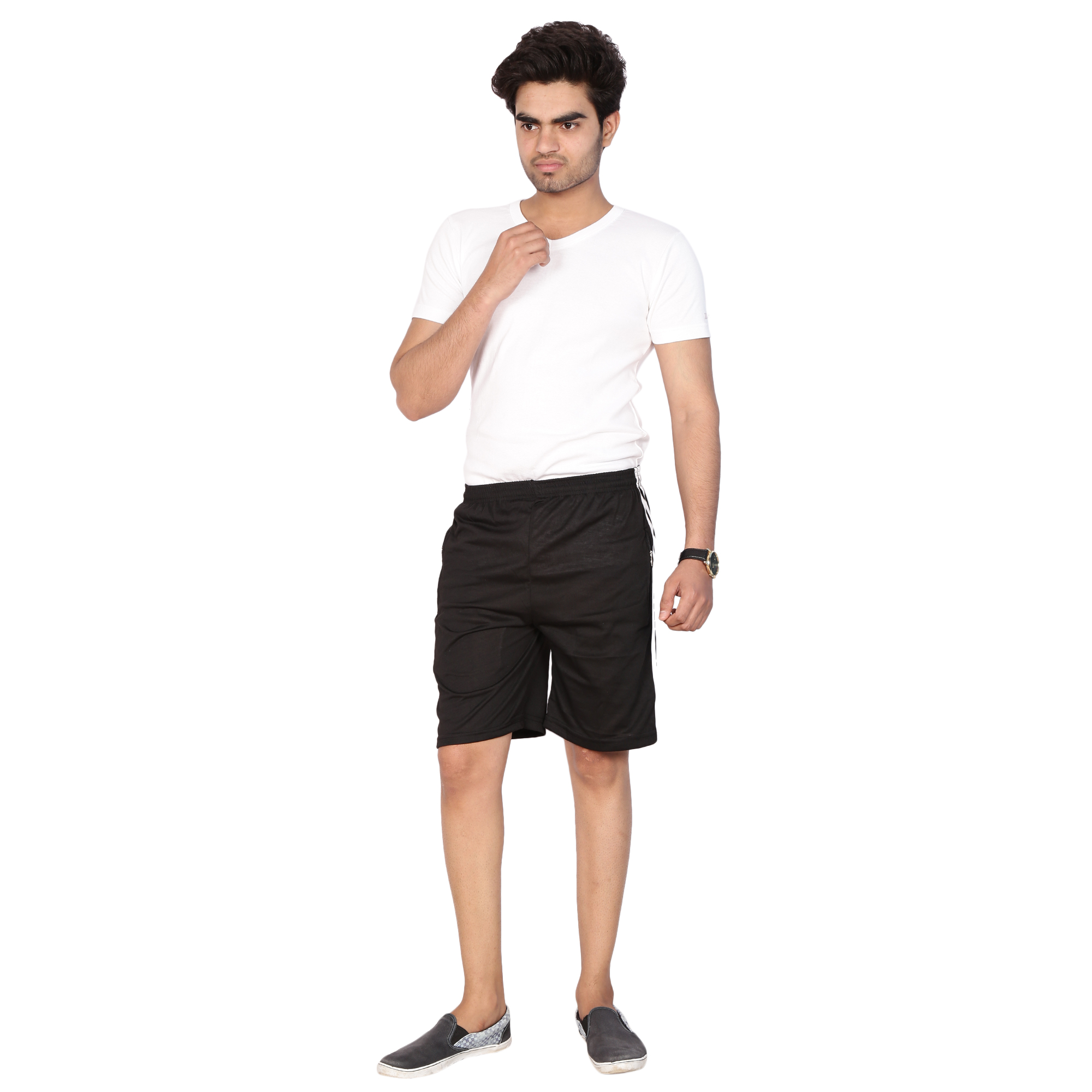 Buy Swaggy Men Hosiery Cotton Half Pants (SWHNBW) Online @ ₹199 from ...