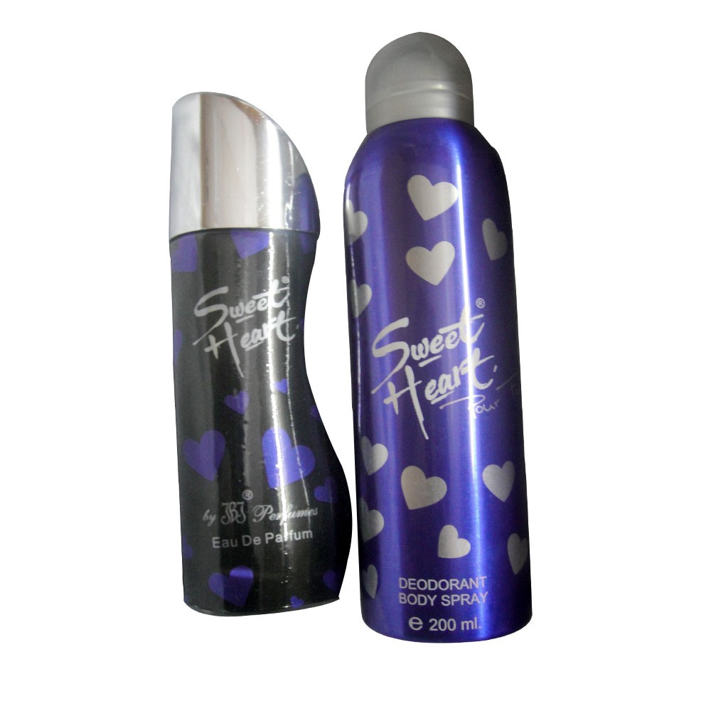 Sweet Heart Blue Combo/Gift Set Deodorant (200ml) and Perfume (100ml