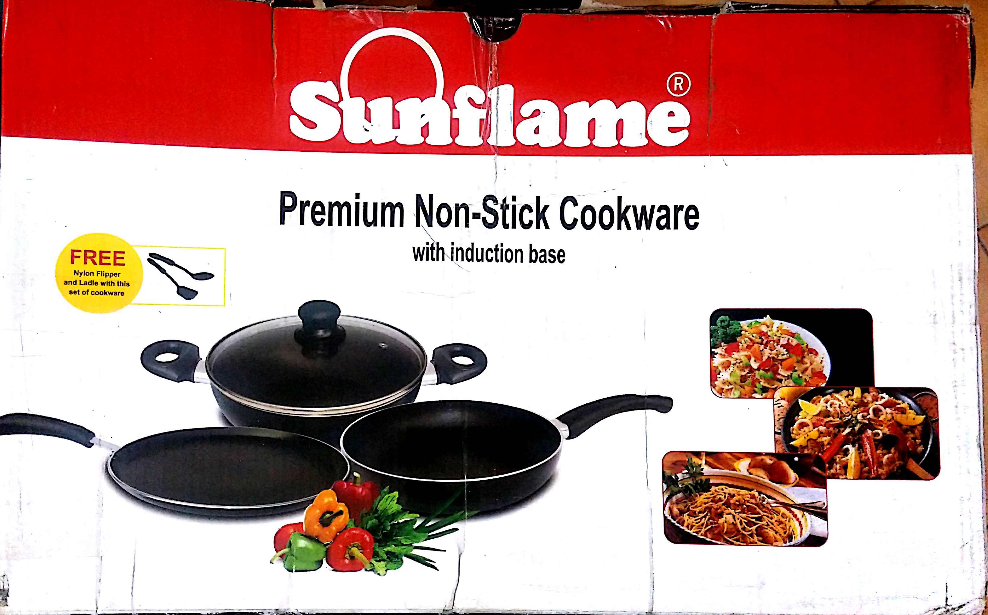Buy Sunflame Premium Non Stick Cookware With Induction Base Online