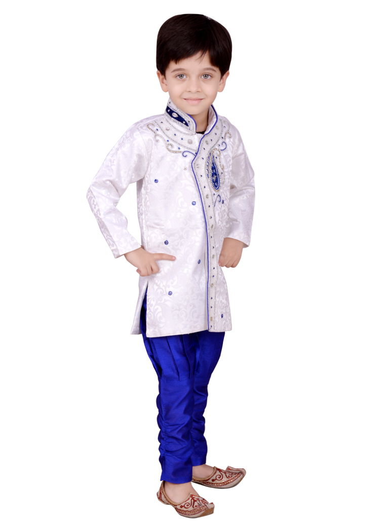 Buy Kids dresses baby clothing boys wedding Sherwani style kurta 8-9 10 ...