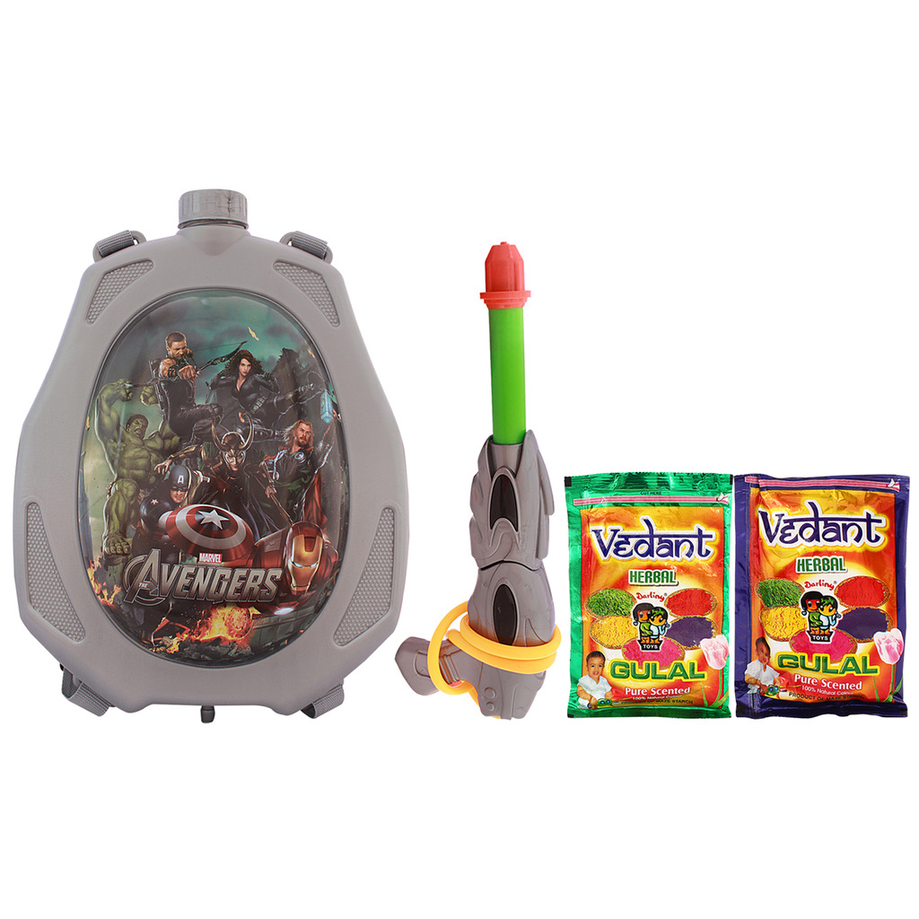 Buy Holi Water Pichkari BACK PACK CARTOON Tank Squirter F19 With Gulal ...