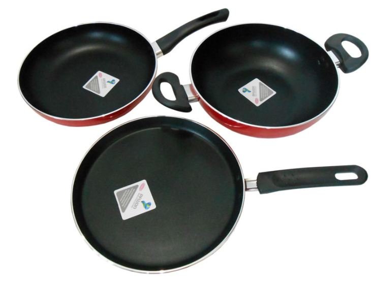 Stahlhaus Germany Glass Lid Non Stick Induction 4 Pcs Cookware Set
