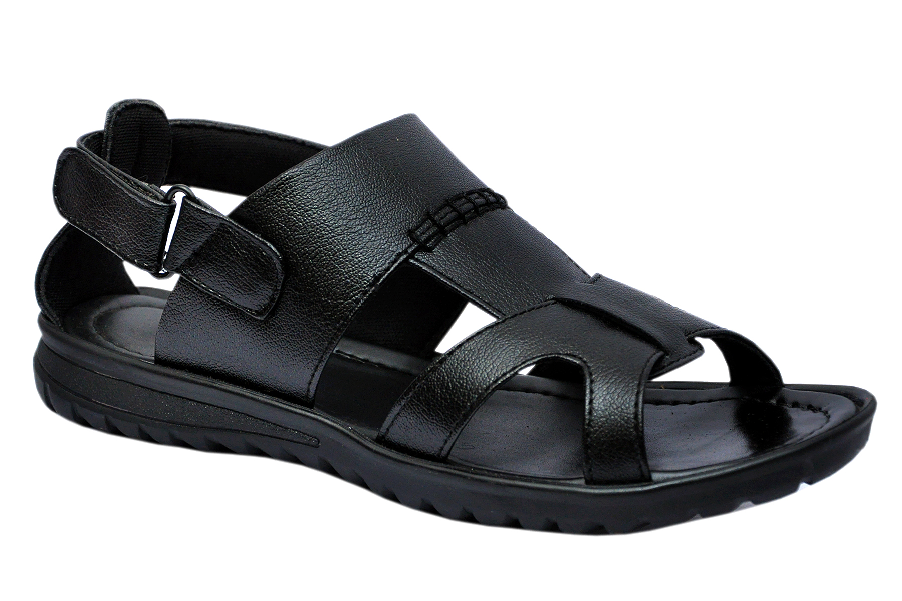 Buy Footlodge Mens Black Velcro Sandals Online ₹1249 from ShopClues