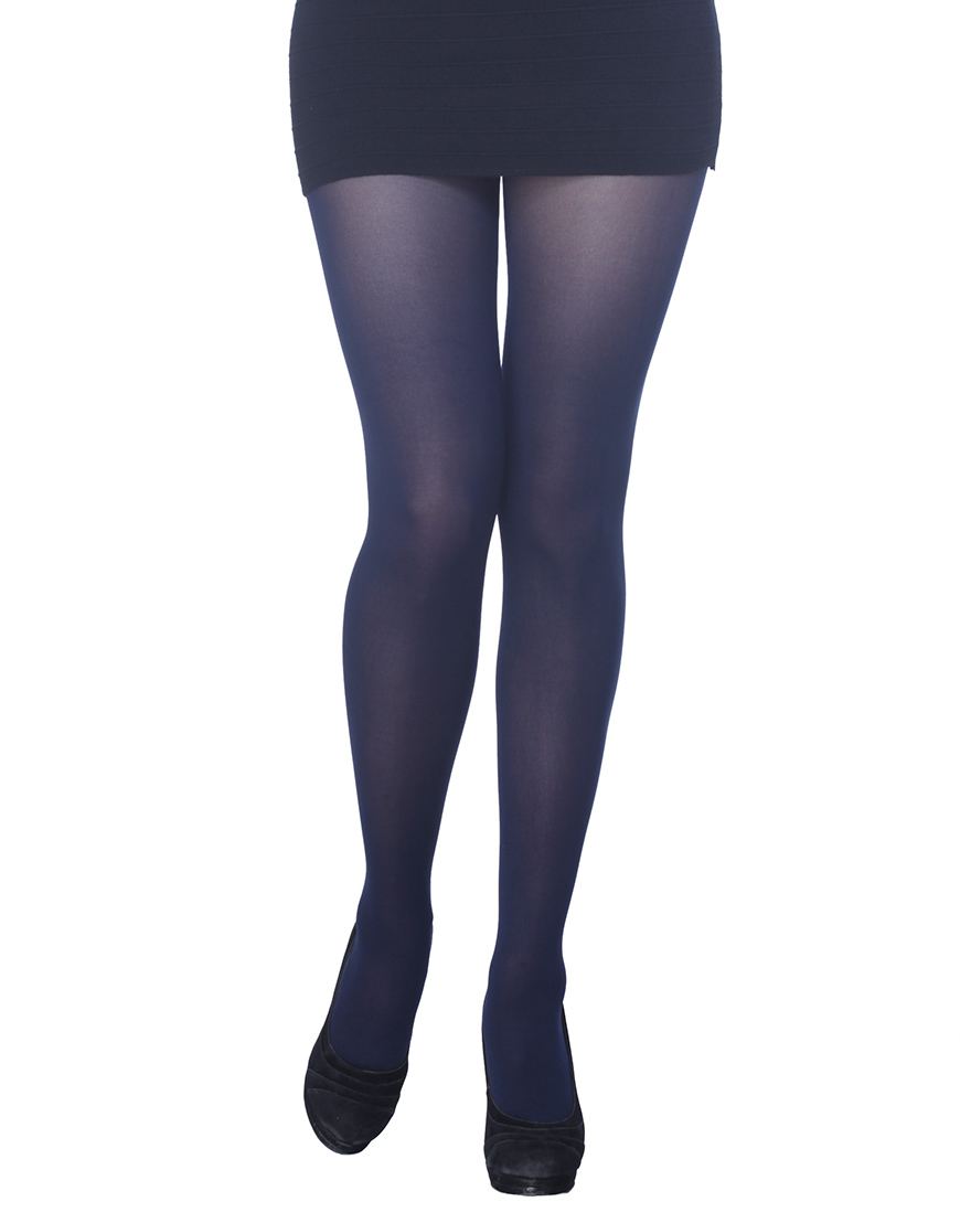 Opaque Navy Blue Tights