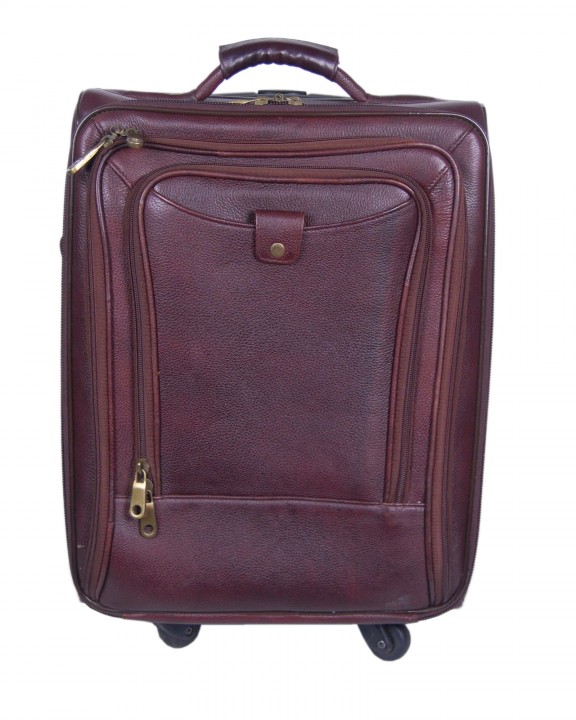 Buy 100 Genuine Leather new Cabin Luggage Bag Travel Bag Trolley Bag ...