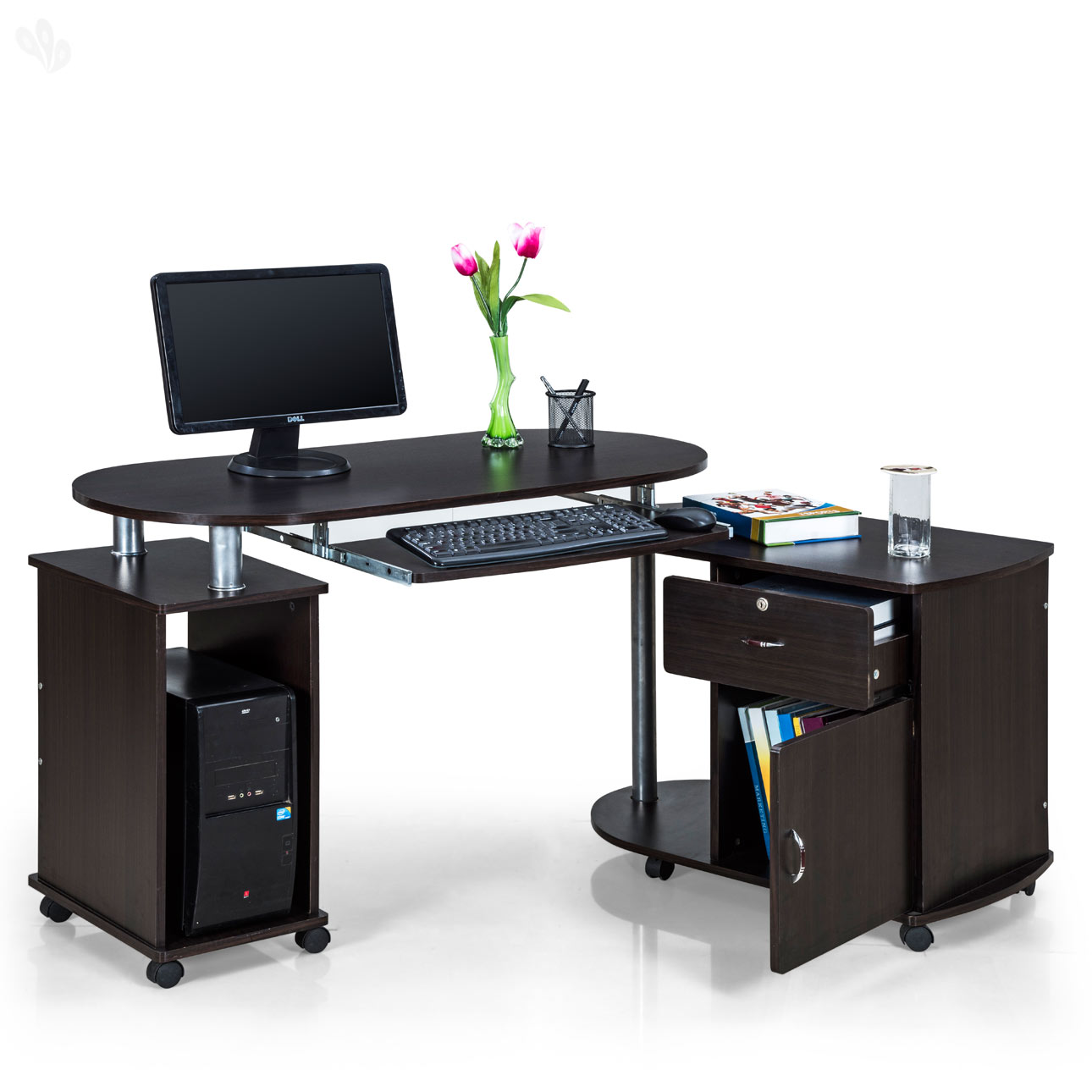 Buy Royal Oak Cathy Computer Table With Dark Finish Online ₹7000 from