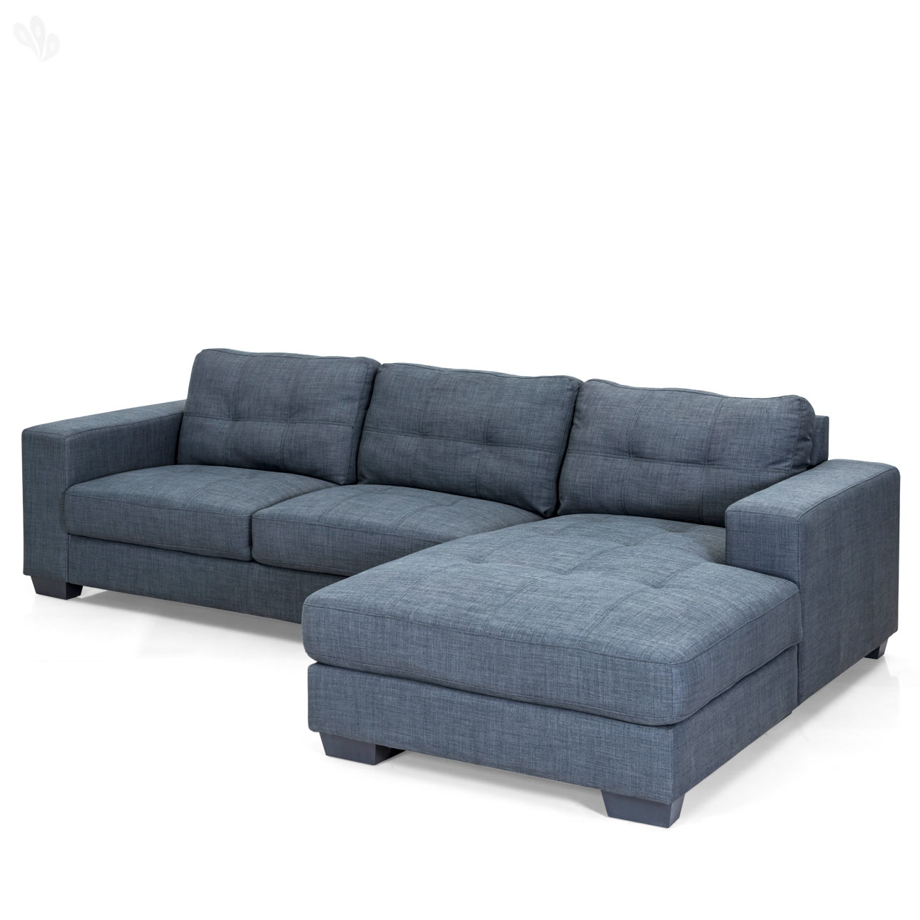 Buy Royal Oak Geo Double Seater And Lounger Sofa With Grey Upholstery ...