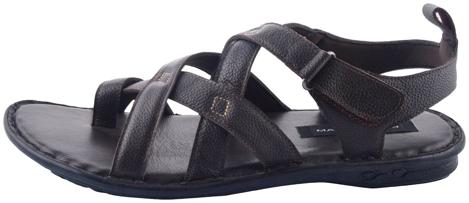 Buy Maine Haiten Leather Sandals Online @ ₹1400 from ShopClues