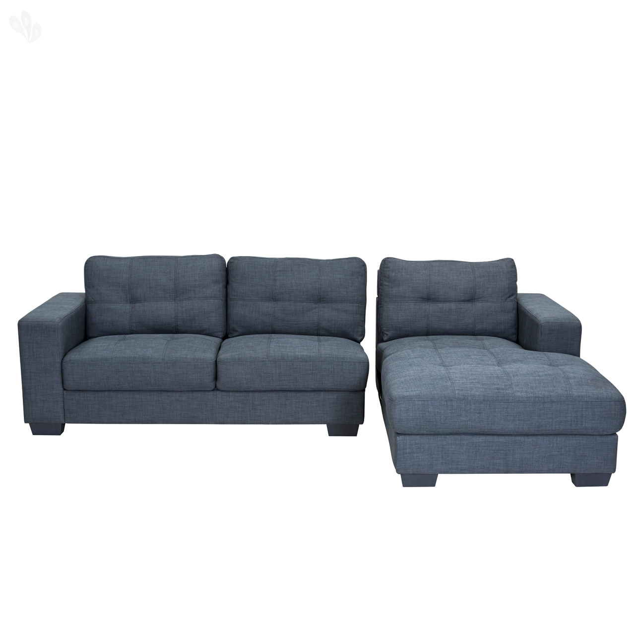Buy Royal Oak Geo Double Seater And Lounger Sofa With Grey Upholstery