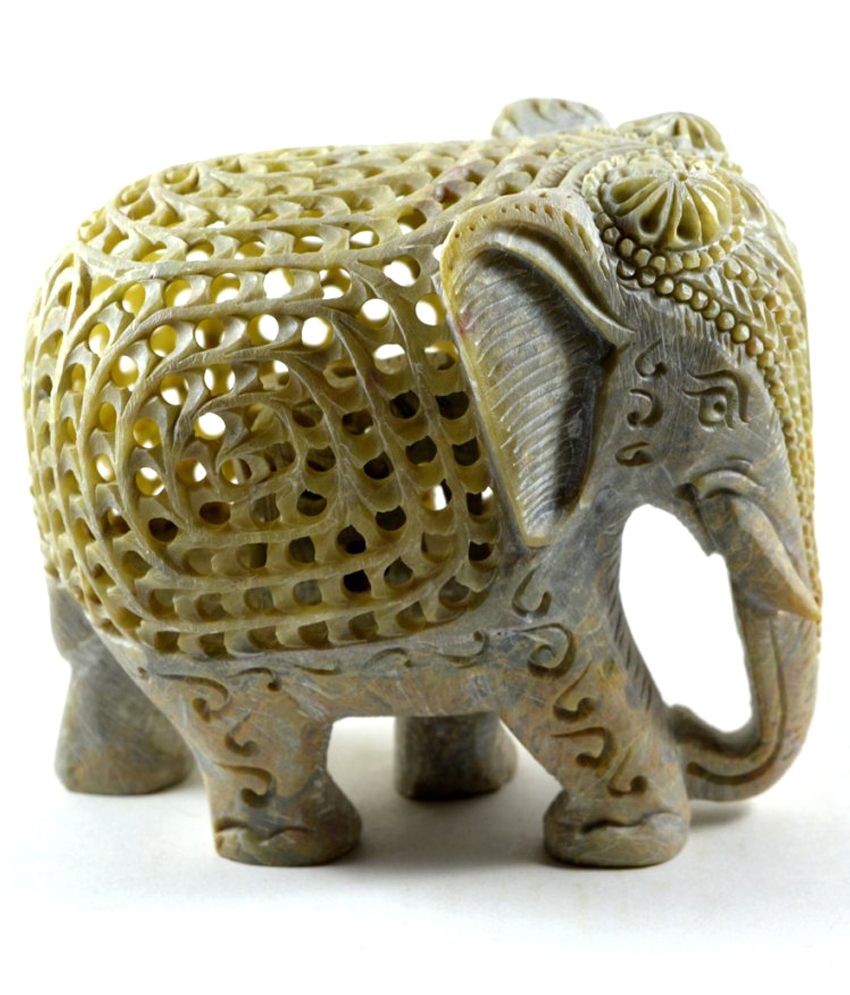 Buy Shopstone Jali Work Elephant Showpeace And Gift Item Online @ ₹650 ...