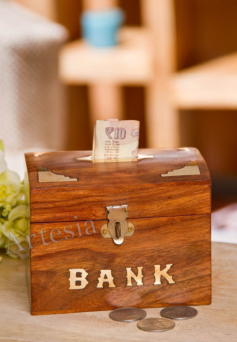 Wooden Money Box /Wooden Coin Box Prices in India Shopclues Online