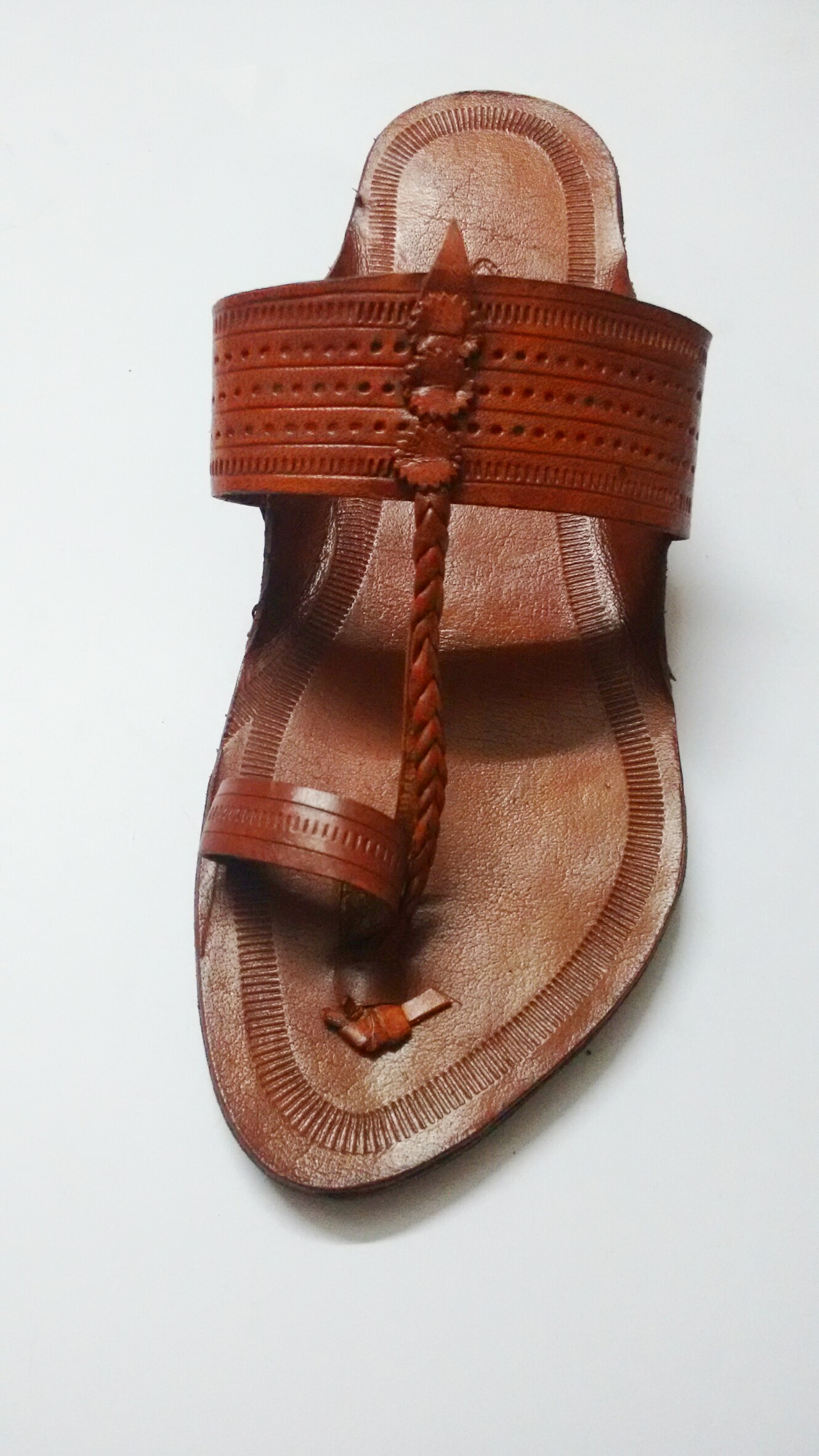 Buy Kolhapuri Chappal (Men) with Anti Skid Sole Online @ ₹978 from ...