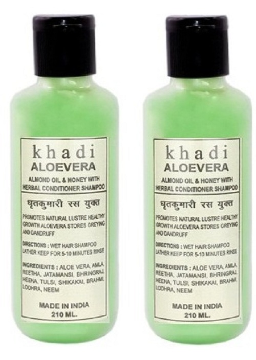 Buy Khadi Aloevera Shampoo with conditioner 420 ml (Twin Pack) Online