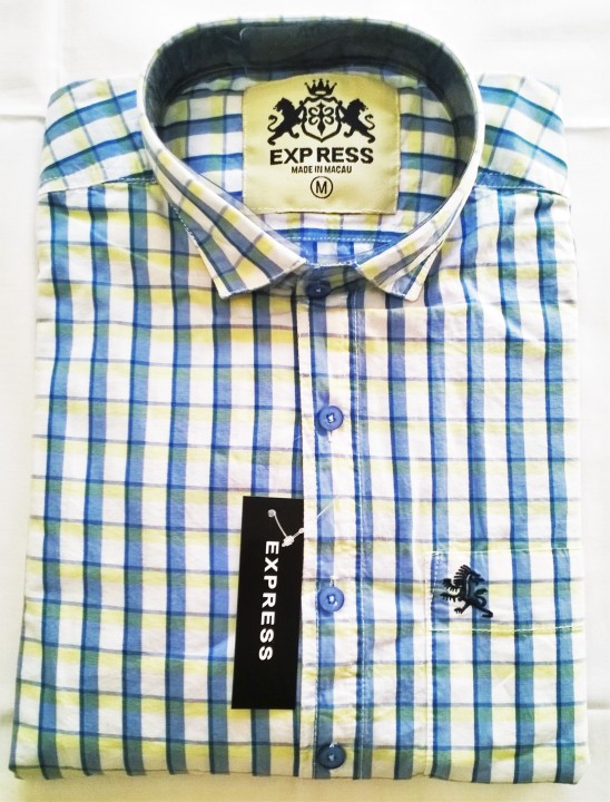 Buy Mens Checkered Casual Shirt Online @ ₹699 from ShopClues