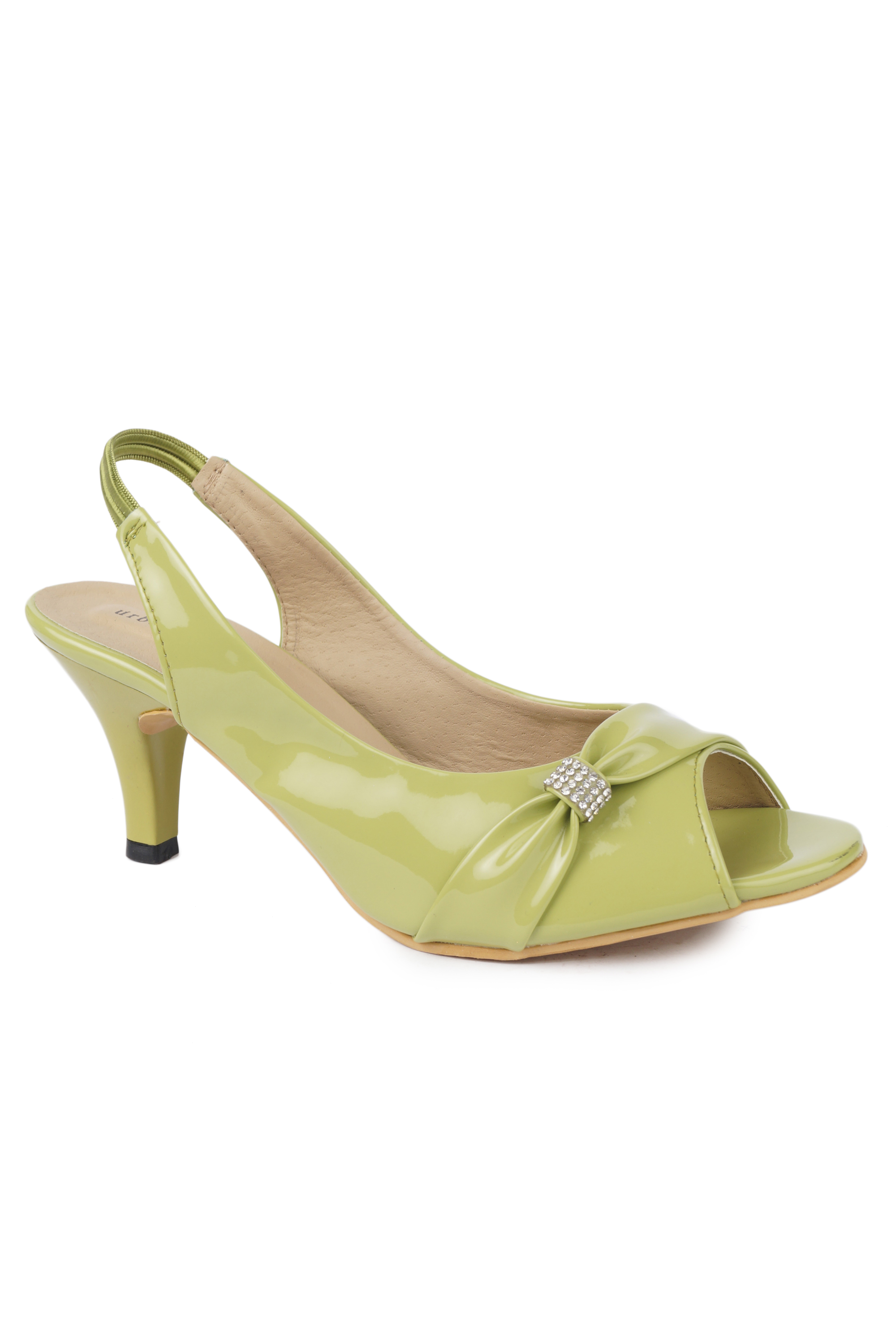 Buy Urban Woods Womens Green Kitten Heels (771-7406) Online @ ₹699 from