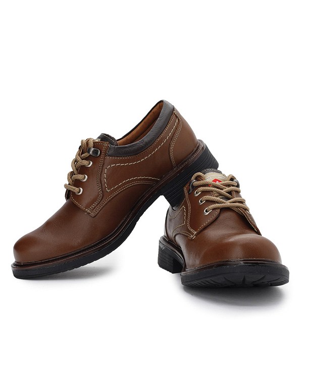 Buy Lee Cooper Men's Tan Formal Shoes (Option 1) Online- Shopclues.com