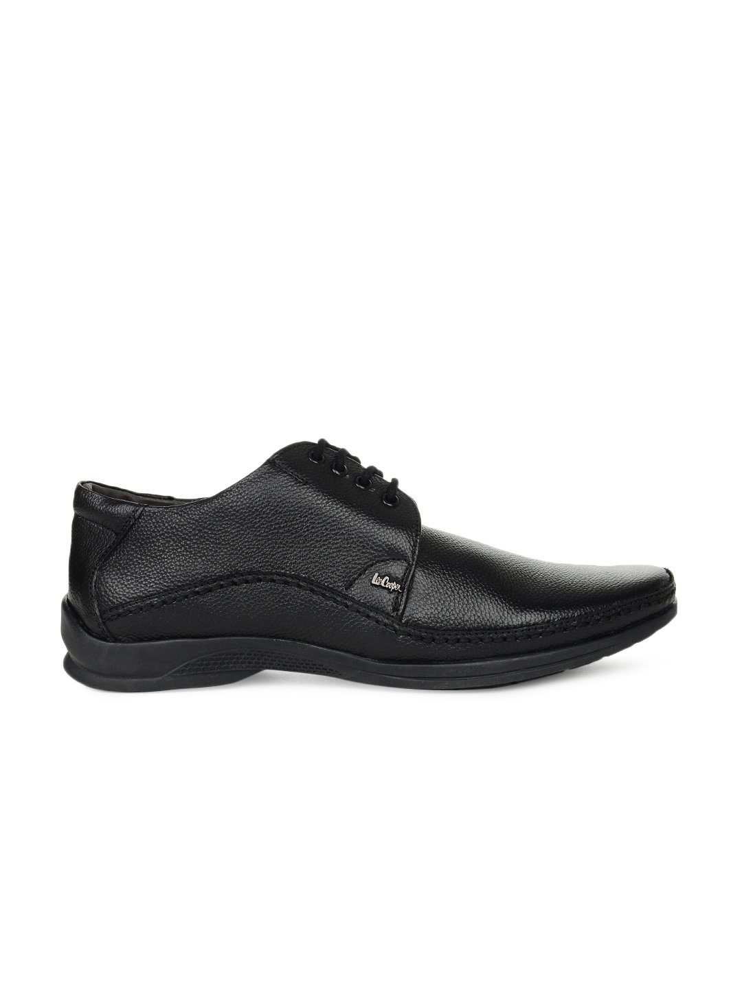 Online Lee Cooper Men's Black Formal Shoes (Option 14) Prices ...