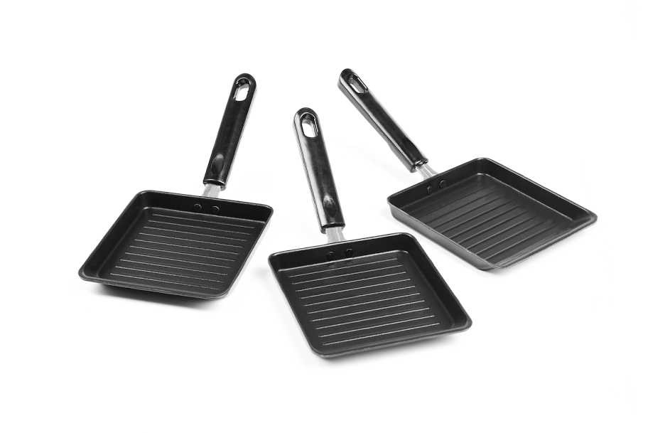 Buy Sumeet Nonstick Mini Grill Pan Set of Three Online ₹499 from
