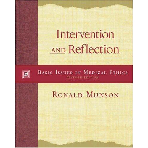 Buy Intervention and Reflection Basic Issues in Medical Ethics